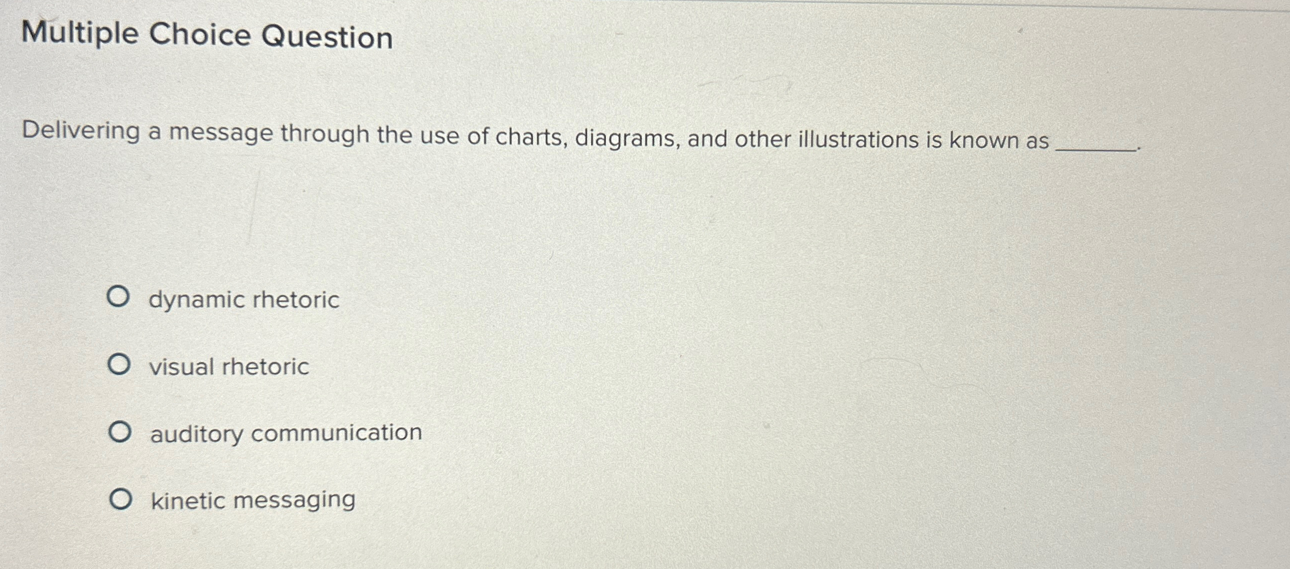 Solved Multiple Choice QuestionDelivering a message through | Chegg.com