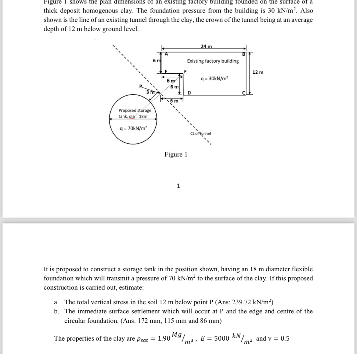 Solved Figure 1 ﻿shows the plan dimensions of an existing | Chegg.com