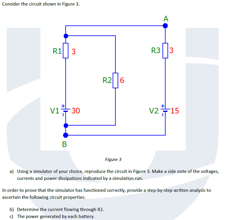 Solved Consider the circuit shown in Figure 3.Figure 3a) | Chegg.com
