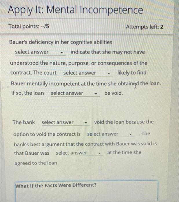 Case Problem Analysis: Mental Incompetence Heidi | Chegg.com