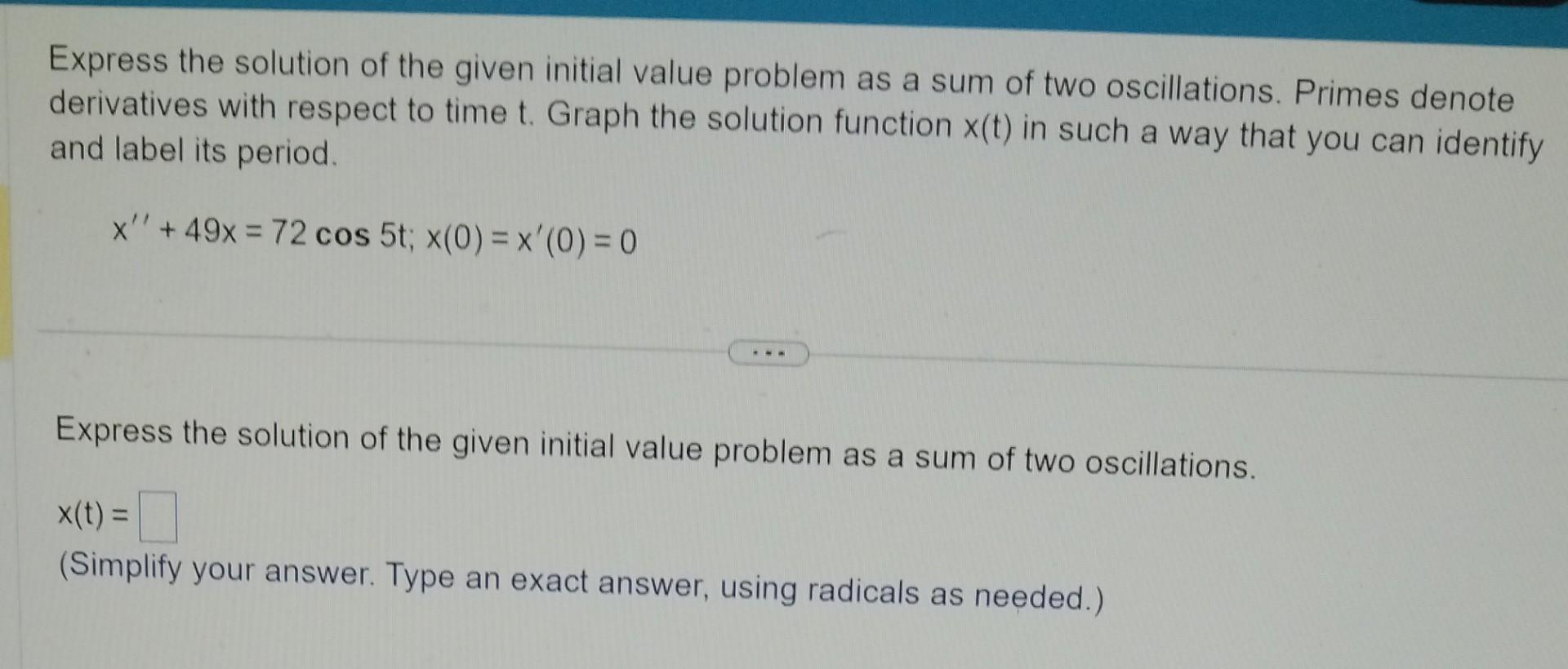 Solved Express The Solution Of The Given Initial Value Chegg solved-express-the-solution-of-the-given-initial-value-chegg