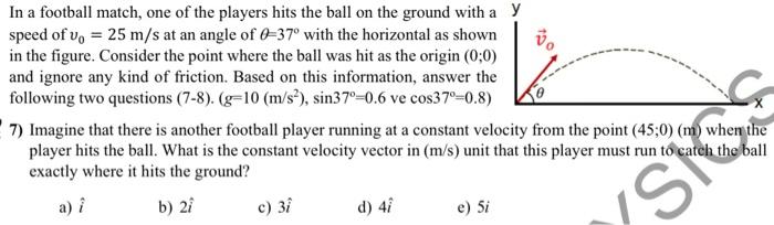 Solved In a football match, one of the players hits the ball | Chegg.com