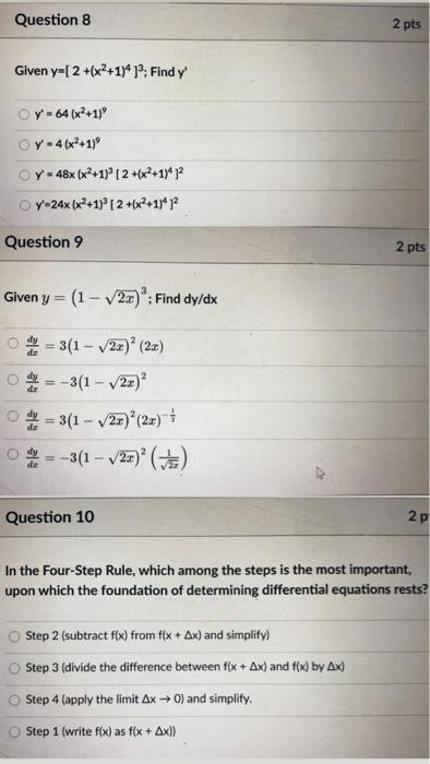 Solved Question 3 2 Pts Find The Slope Of The Line That I Chegg Com