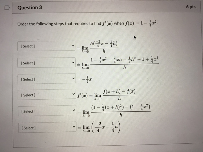 Solved Question 3 6 pts Order the following steps that | Chegg.com