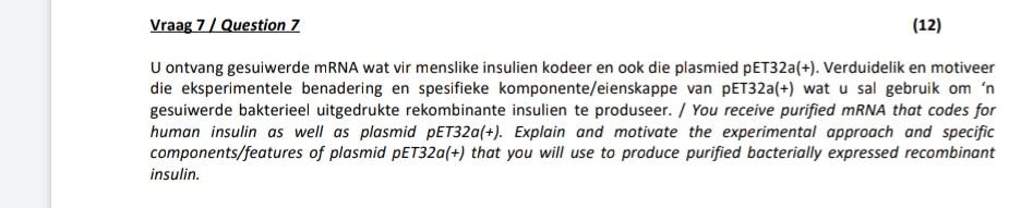 Afdeling B / Section B (30) Vraag 5 / Question 5 (4) | Chegg.com