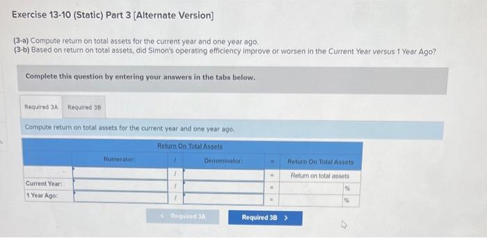 Solved Required information Exercise 13-10 (Static) | Chegg.com