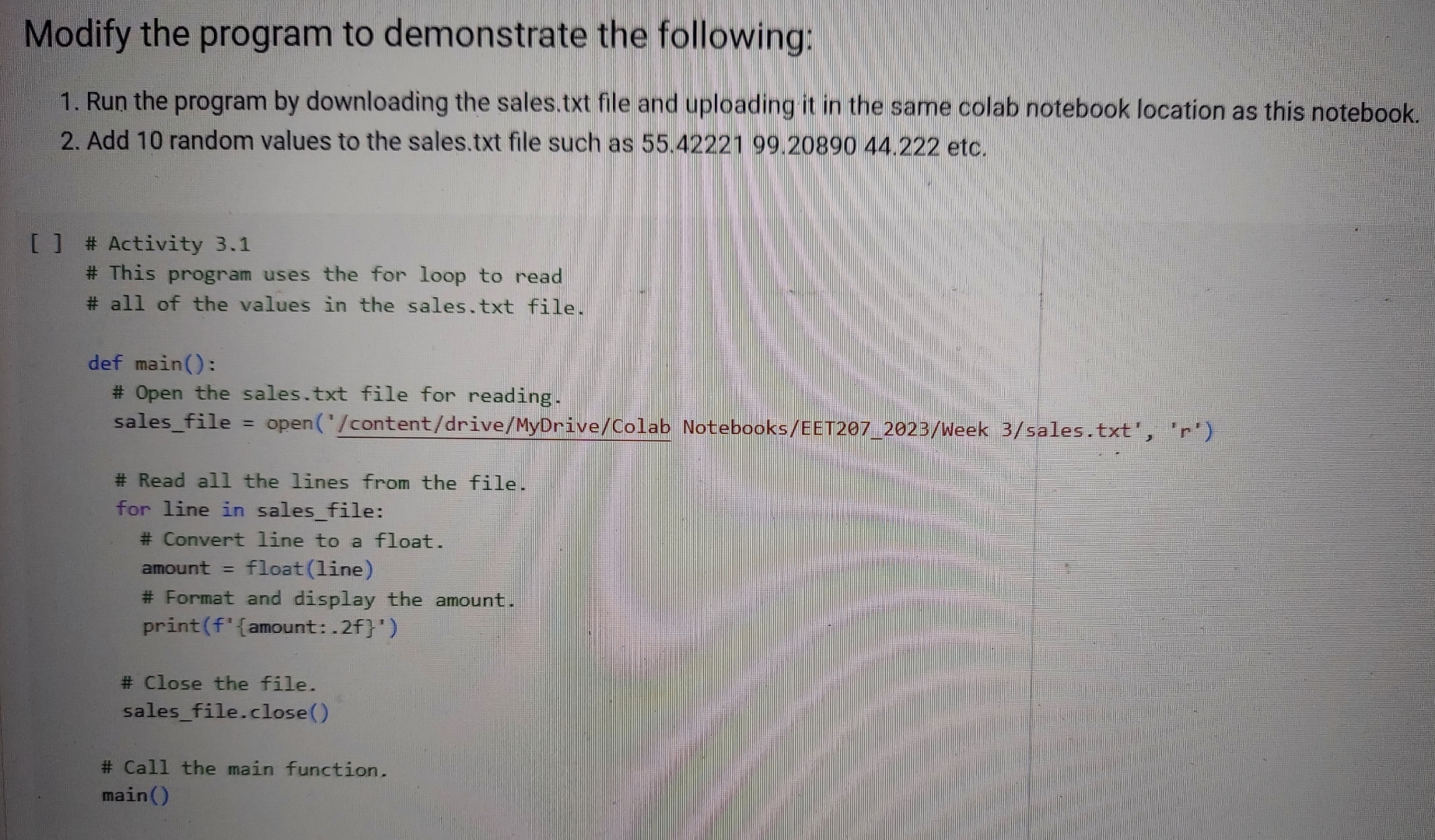 solved modify the following program so that the user... Modify the program to demonstrate the following:Run | Chegg.com