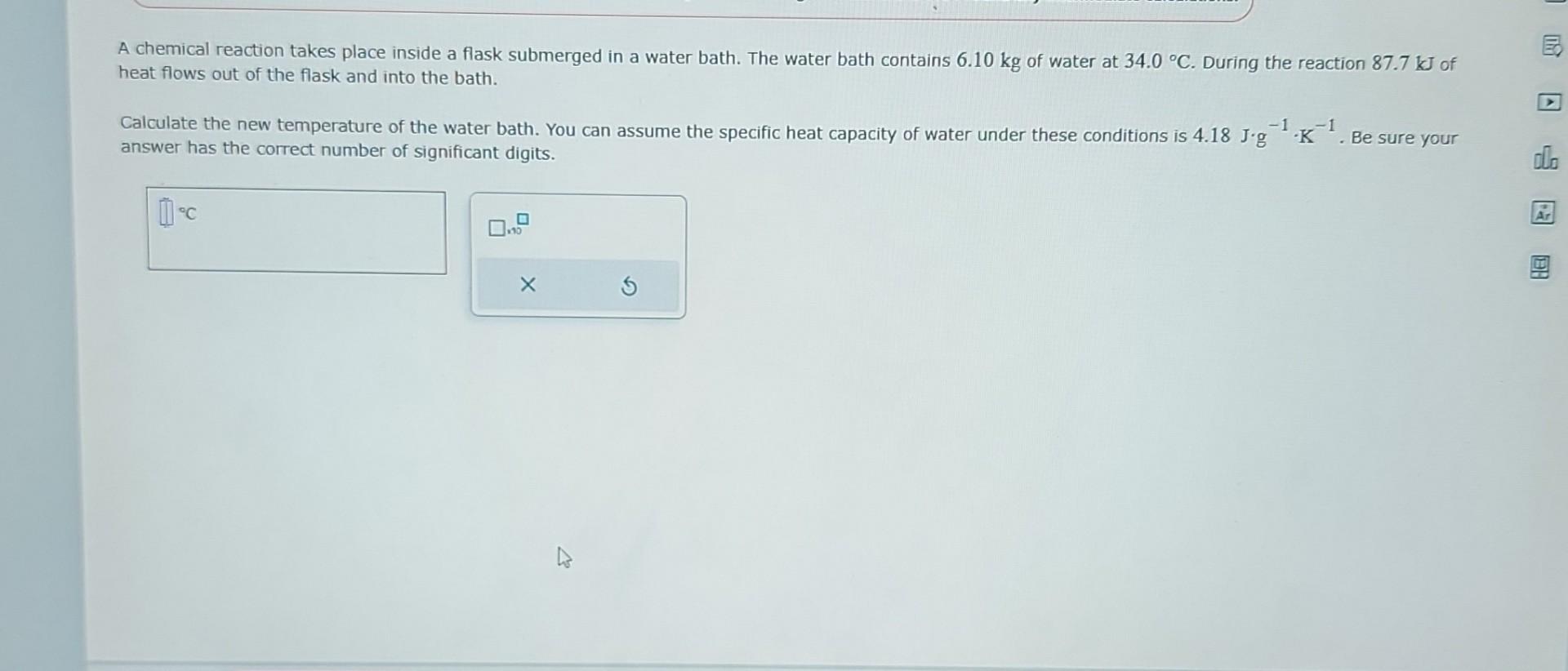 Solved A chemical reaction takes place inside a flask | Chegg.com