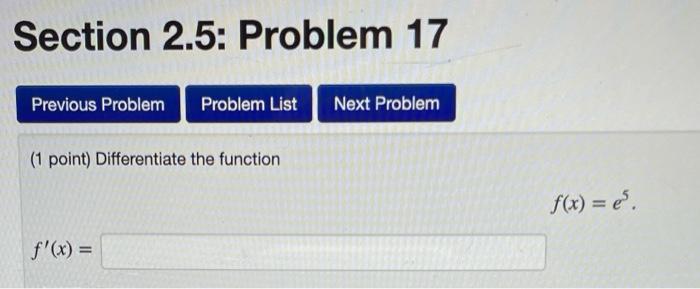 Solved Section 2.5: Problem 17 Previous Problem Problem List | Chegg.com