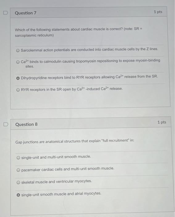 Solved D Question 7 1 pts Which of the following statements 