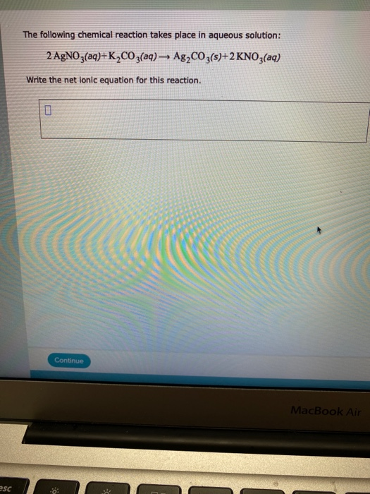 Solved The following chemical reaction takes place in | Chegg.com