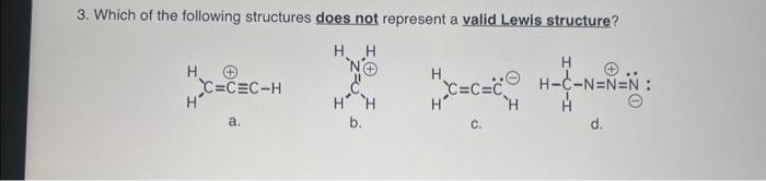 Solved 3. Which of the following structures does not | Chegg.com