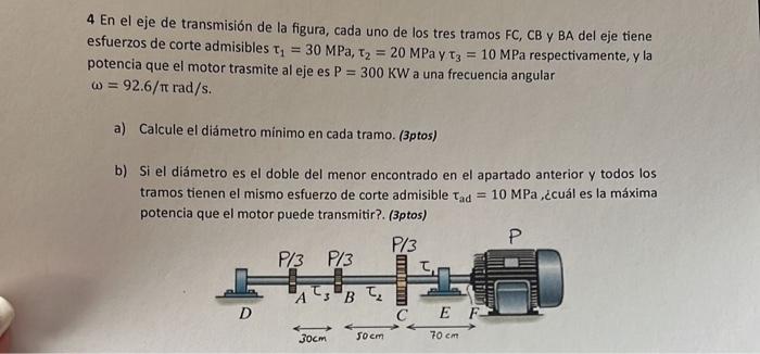 esfuerzos de corte admisibles \( \tau_{1}=30 \mathrm{MPa}, \tau_{2}=20 \mathrm{MPa} \) y \( \tau_{3}=10 \mathrm{MPa} \) respe