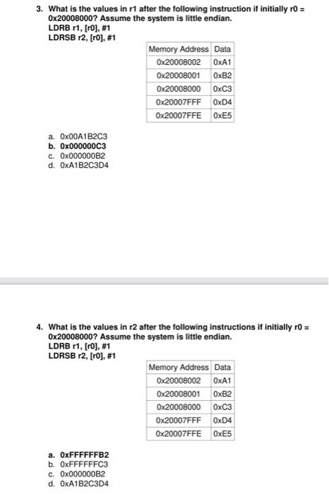 Solved 3. What is the values in 11 after the following | Chegg.com