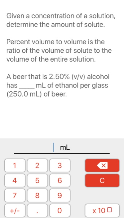 Solved Given A Concentration Of A Solution Determine The Chegg Solved Given A Concentration Of A Solution Determine The Chegg