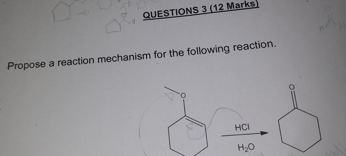 Solved Propose a reaction mechanism for the following | Chegg.com