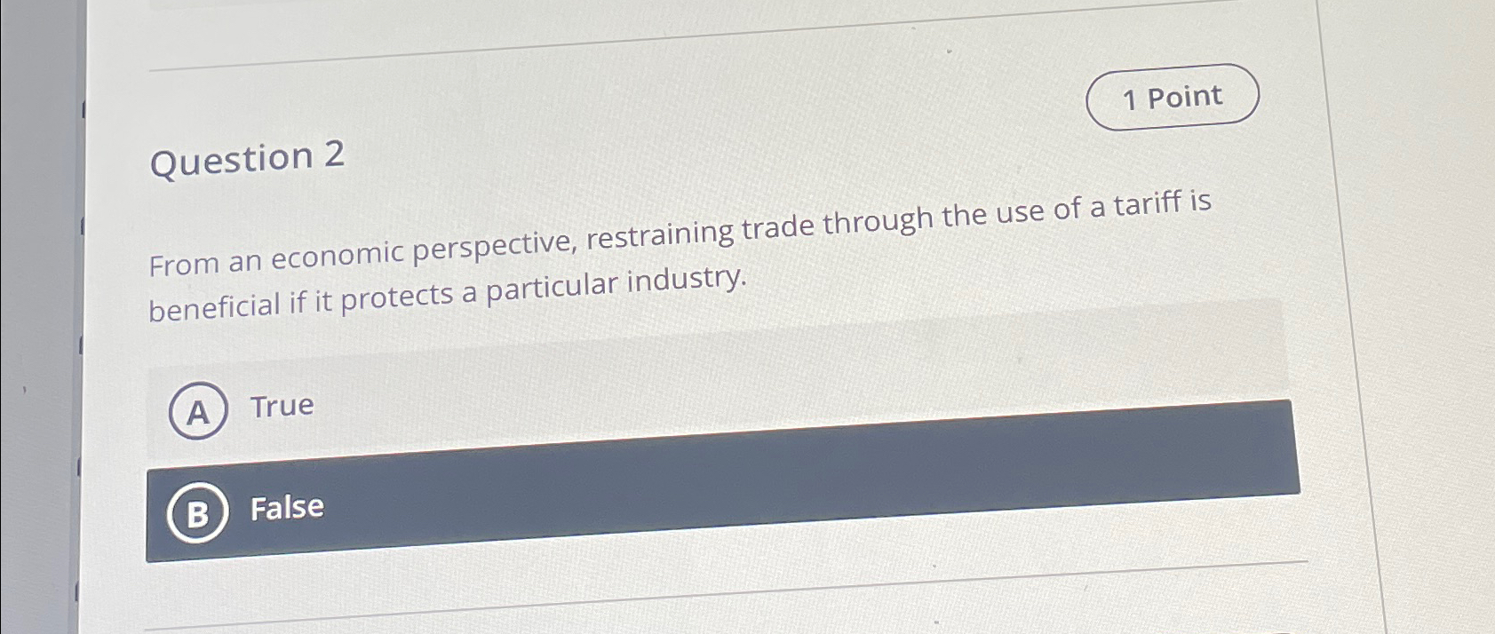Solved Question 2From an economic perspective, restraining | Chegg.com