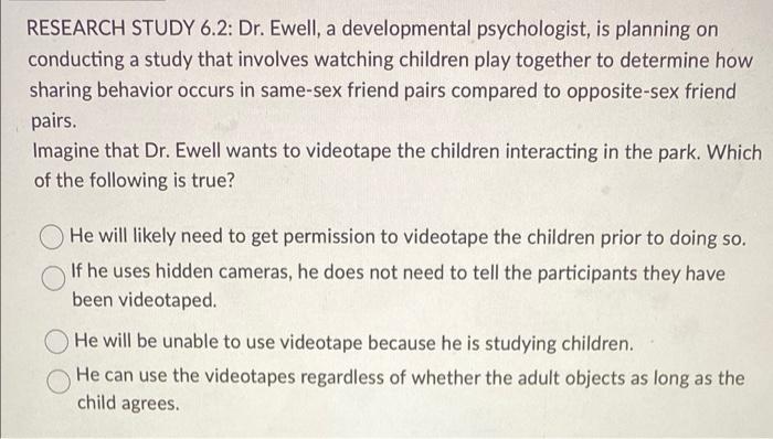 research study 6 2 dr ewell
