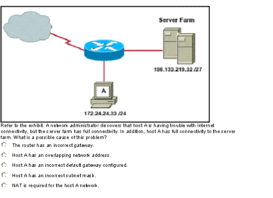 Refer To The Exhibit. A Network Administrator | Chegg.com