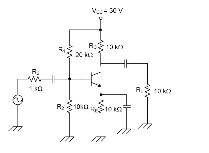 Solved Known power amplifier circuit as below:Determine:a) | Chegg.com