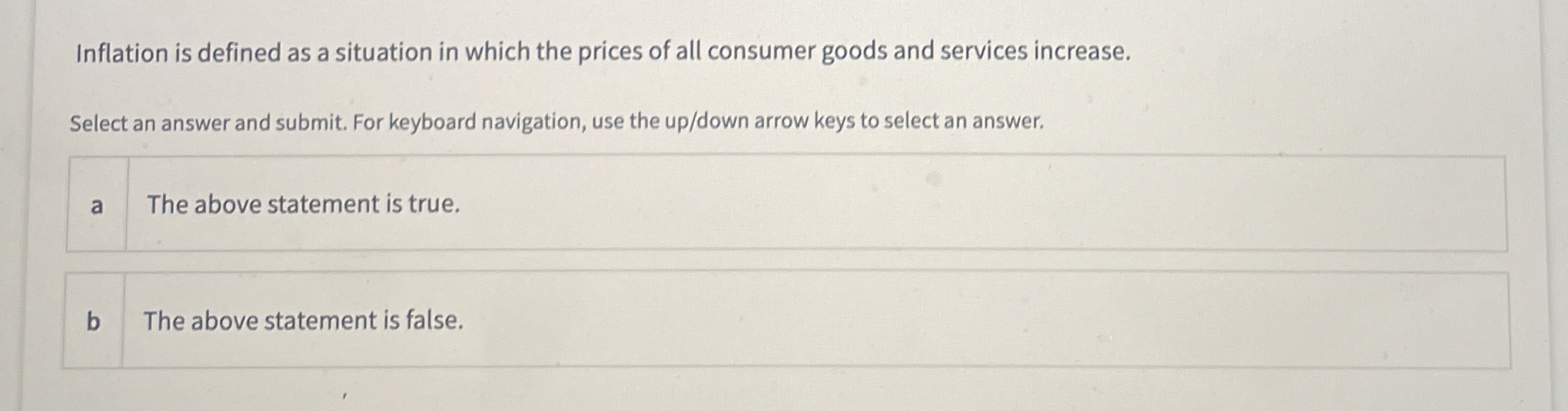 Solved Inflation is defined as a situation in which the | Chegg.com