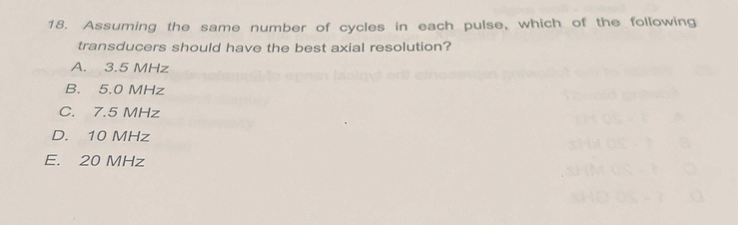 Solved Assuming the same number of cycles in each pulse,