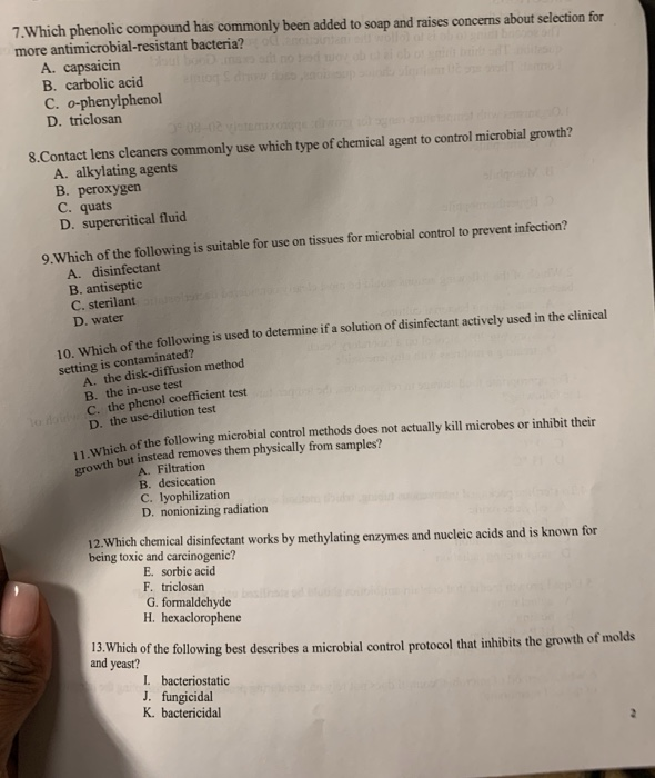 Solved 7.which Phenolic Compound Has Commonly Been Added To 