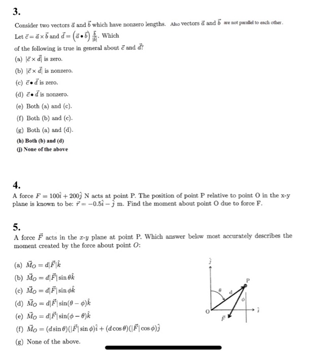 Consider Two Vectors A And Which Have Nonzero Chegg Com