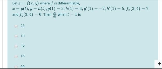 Solved Letz F X Y Where F Is Differentiable X Chegg Com