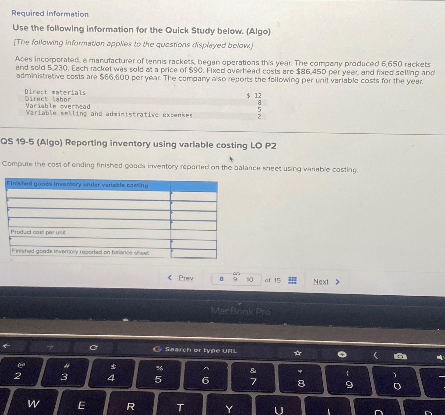 Solved Required informationUse the following information for