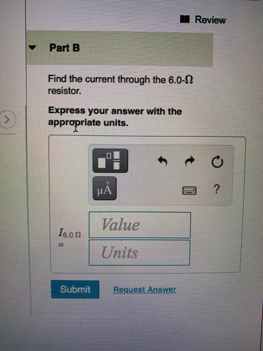 Solved ( 1 of 1 Figure 1.0 Ω + 6.0V - 2.0 Ω- & 4.05 Ω 6.0 Ω | Chegg.com