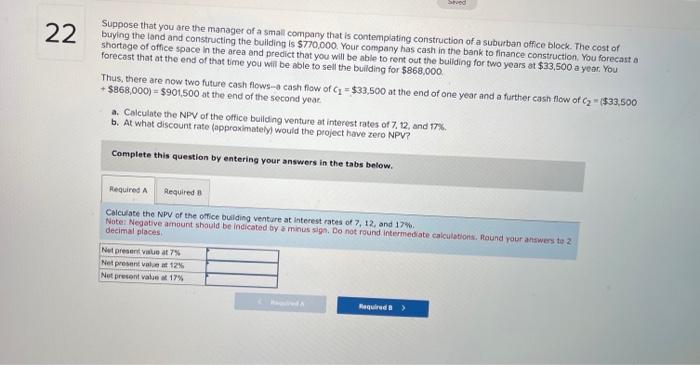 Solved Suppose that you are the manager of a small company | Chegg.com