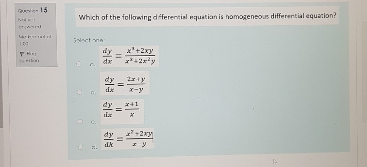 Solved can anyone solve this differential equation I'll | Chegg.com