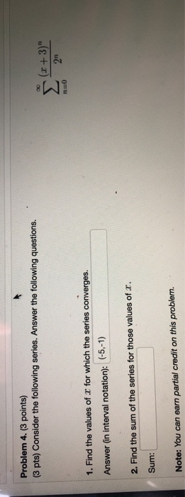 Solved Problem 4. (3 points) (3 pts) Consider the following | Chegg.com