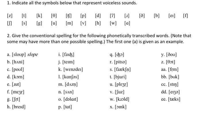 voiceless sounds in english