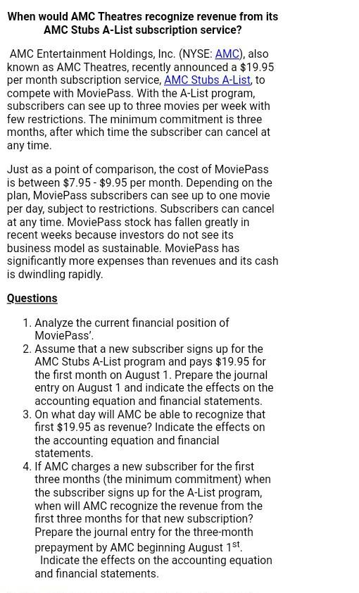 AMC Theatres Posts Best Admissions-Revenue Week in the Company's