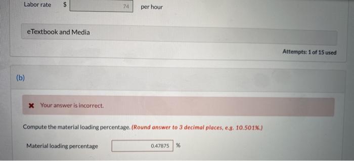 Solved please help me part b is wrong and also help me for | Chegg.com