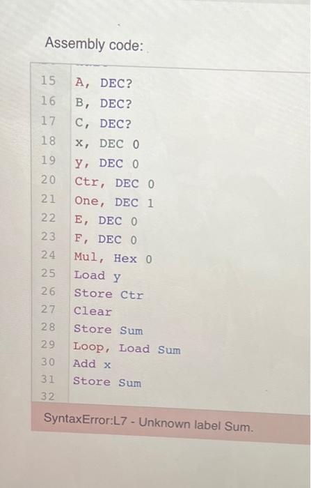 Solved Using MARIE assembly language, write a multiplication | Chegg.com