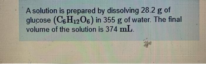 Solved calculate the molarity, molality, percent by mass, | Chegg.com