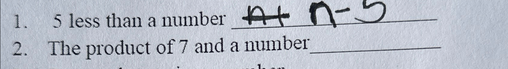 13 less than a number q