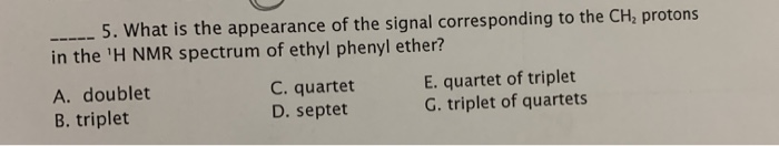 Solved 5. What is the appearance of the signal corresponding | Chegg.com