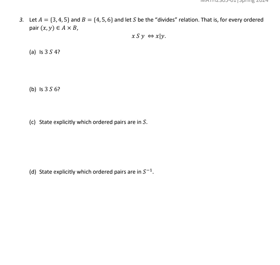 Solved Let A={3,4,5} ﻿and B={4,5,6} ﻿and Let S ﻿be The | Chegg.com