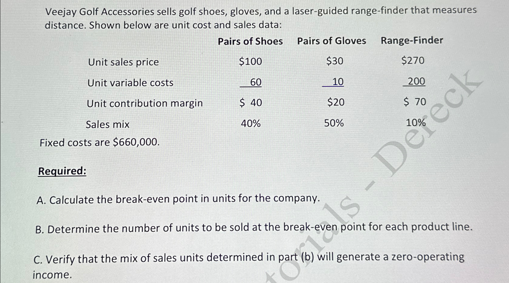 Veejay Golf Accessories sells golf shoes, gloves, and | Chegg.com