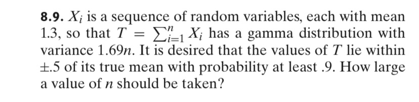 Solved 8.9. xi ﻿is a sequence of random variables, each with | Chegg.com