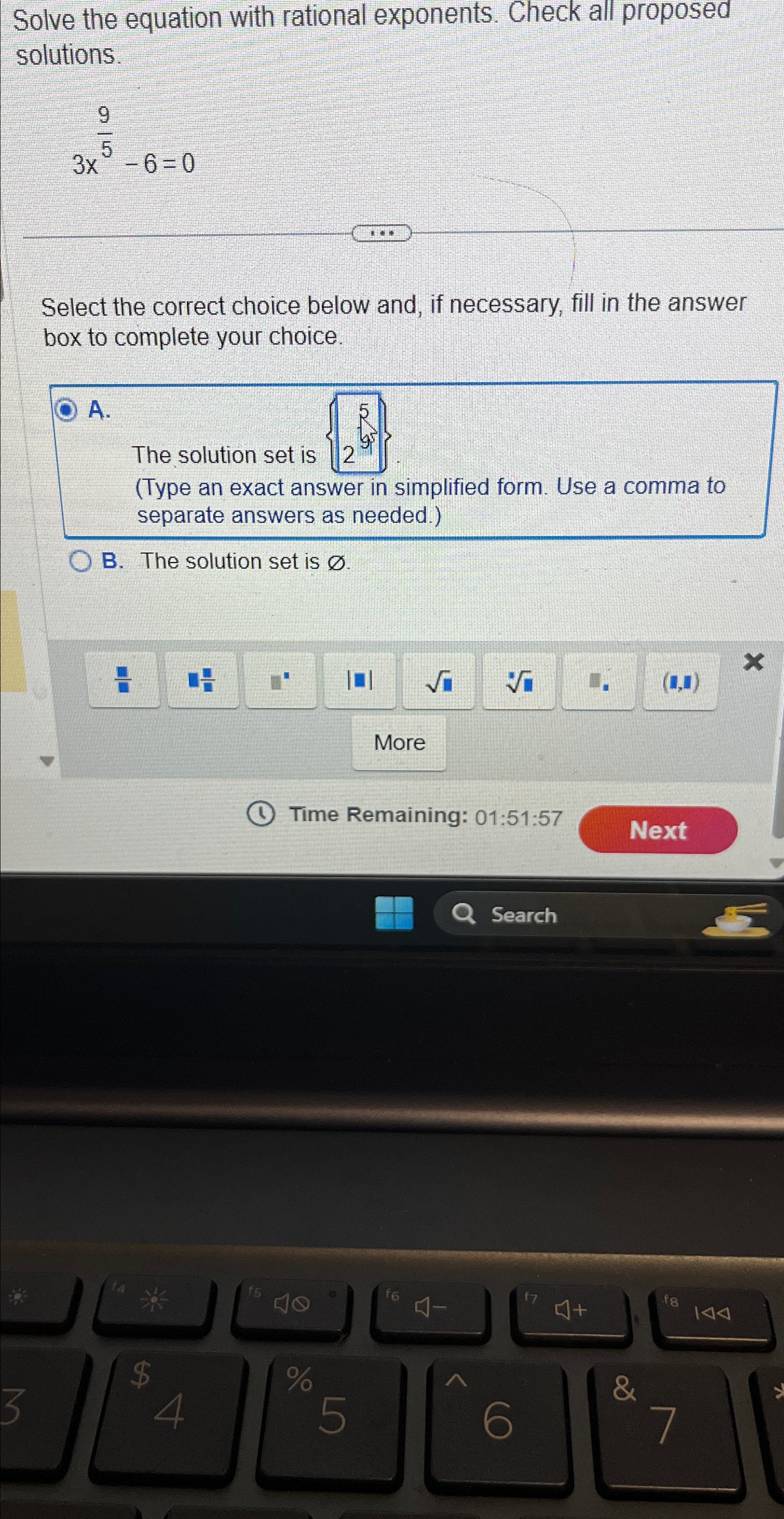 Solved Solve the equation with rational exponents. Check all | Chegg.com
