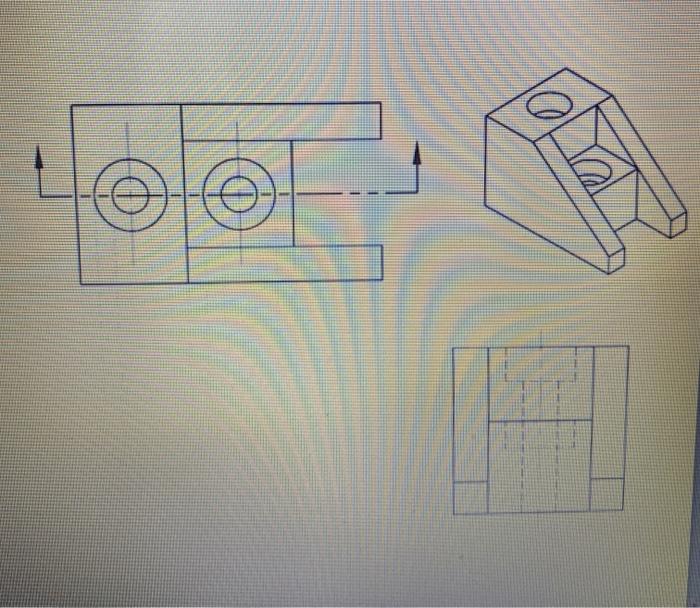 Solved 1. Please draw the front view as a full section | Chegg.com