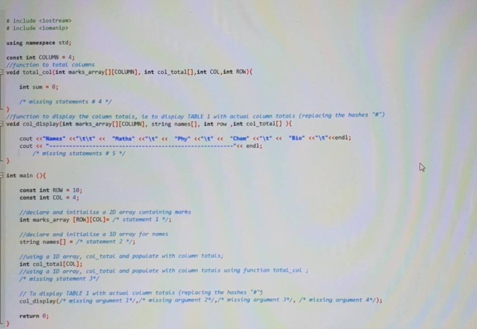 Solved For this question, you are required to complete the | Chegg.com