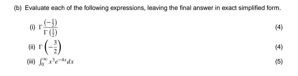 Solved (b) Evaluate Each Of The Following Expressions, | Chegg.com