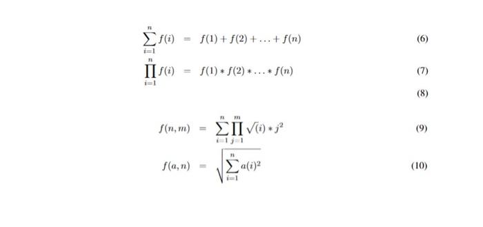 Solved Exercise 3 Create the functions to compute the | Chegg.com