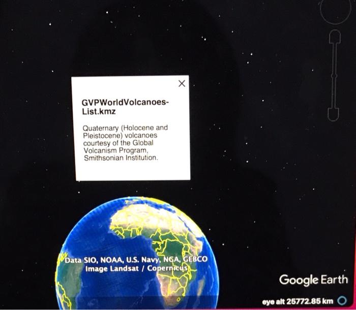 Load the USGS Plate Boundaries.kmz, Volcanoes of the